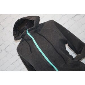 Myles Hoodie Jacket Women Size Medium Gray Full Zip Mint Gray Blue Zipper **